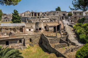 Roman ruins in Pompei, Italy.