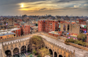 View of Cairo from roof of Amir al-Maridani mosque - Egypt